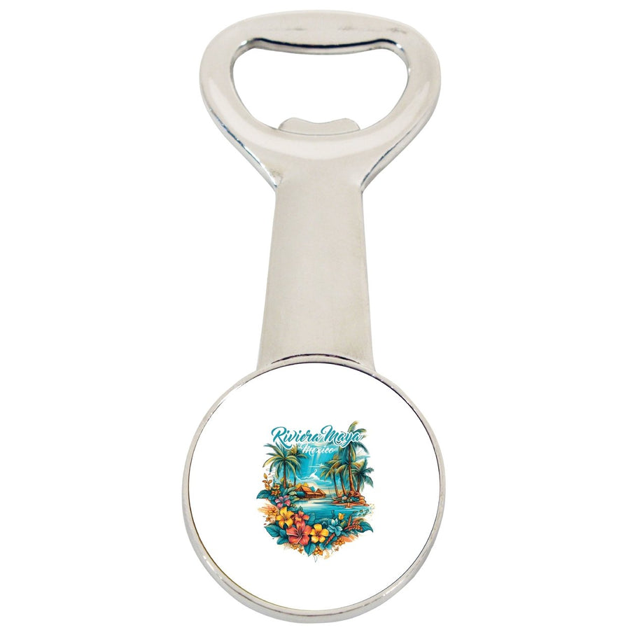 Riviera Maya Mexico Souvenir Magnetic Bottle Opener Image 1