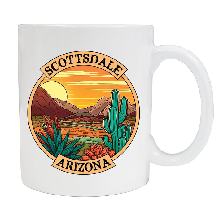 Scottsdale Arizona Souvenir 12 oz Ceramic Coffee Mug Black Image 2