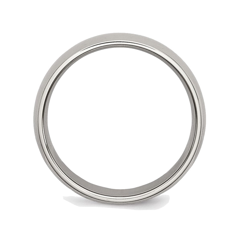 Mens Chisel Titanium 6mm Polished Wedding Band Ring Image 4