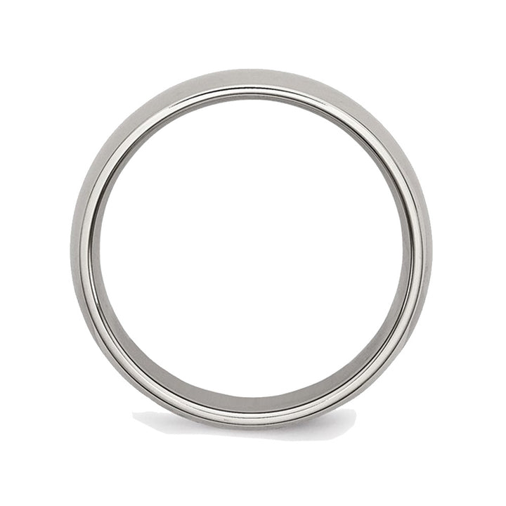 Mens Chisel Titanium 6mm Polished Wedding Band Ring Image 4