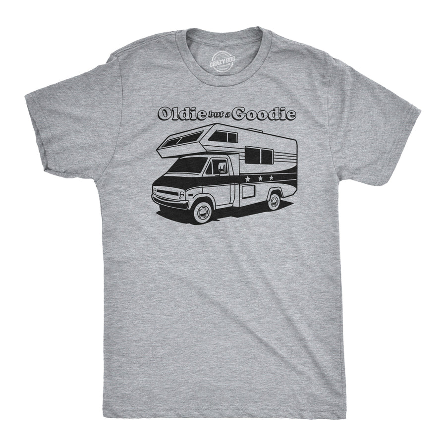 Mens Oldie But a Goodie Funny RV Camper Tee Vintage Shirts Novelty Retro T shirt Image 1