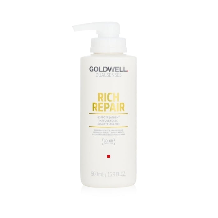 Goldwell Dual Senses Rich Repair 60Sec Treatment (Regeneration For Damaged Hair) 500ml/16.9oz Image 1