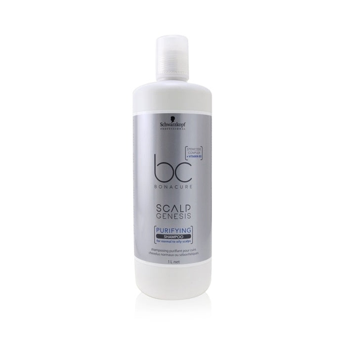 Schwarzkopf BC Bonacure Scalp Genesis Purifying Shampoo (For Normal to Oily Scalps) 1000ml/33.8oz Image 1