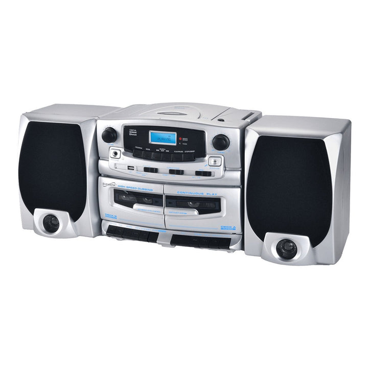 Bluetooth Audio System with Double Cassette Recorder and Built-In Mic (SC-2121BT) Image 3