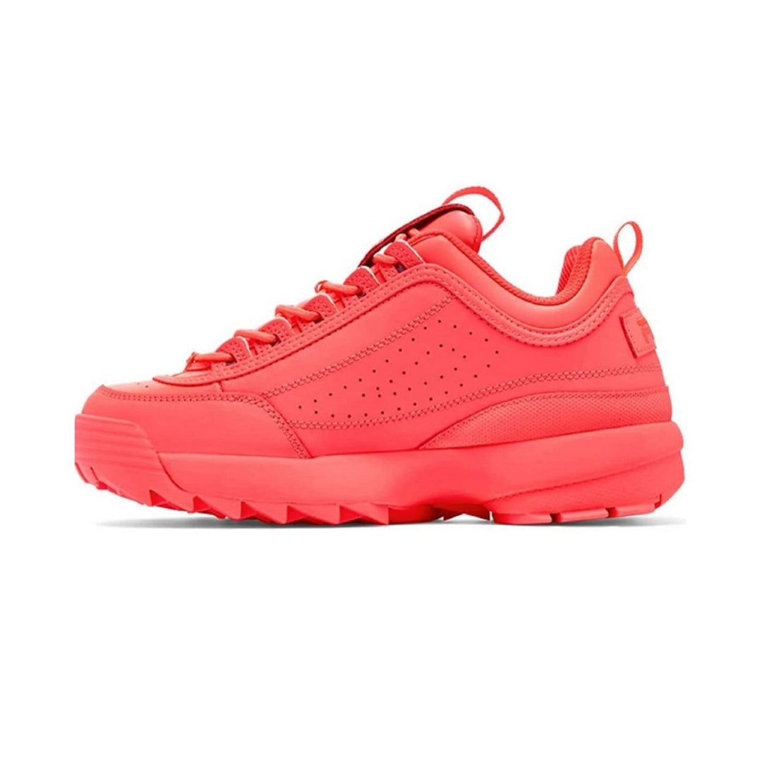 Fila Disruptor II Sneaker Womens Fiery Coral Lightweight Retro Style Size 0 Image 4