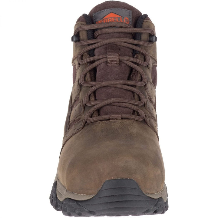 MERRELL WORK Men's Moab Vertex Mid Leather Waterproof Comp Toe Work Boot Black - J05241  BLACK Image 1