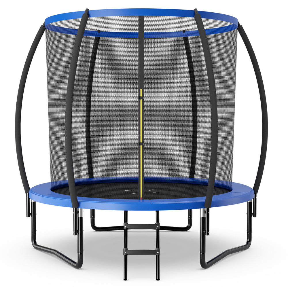 10FT Recreational Trampoline w/ Ladder Enclosure Net Safety Pad Outdoor Image 2