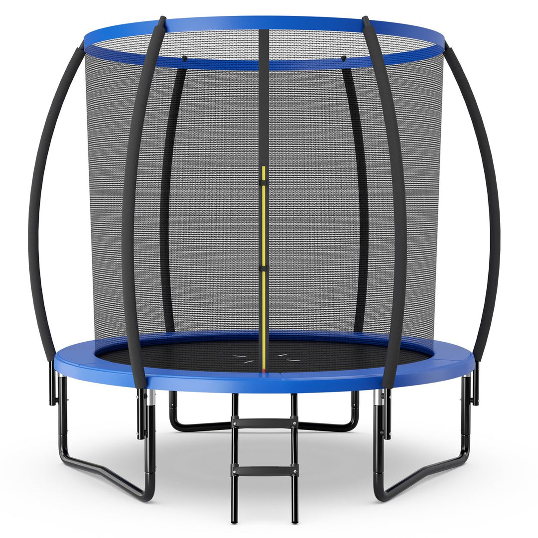 10FT Recreational Trampoline w/ Ladder Enclosure Net Safety Pad Outdoor Image 1