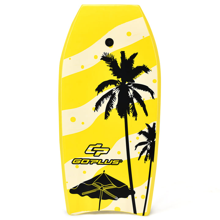 41 Lightweight Super Bodyboard Surfing W/Leash IXPE Deck EPS Core Boarding Yellow Image 10