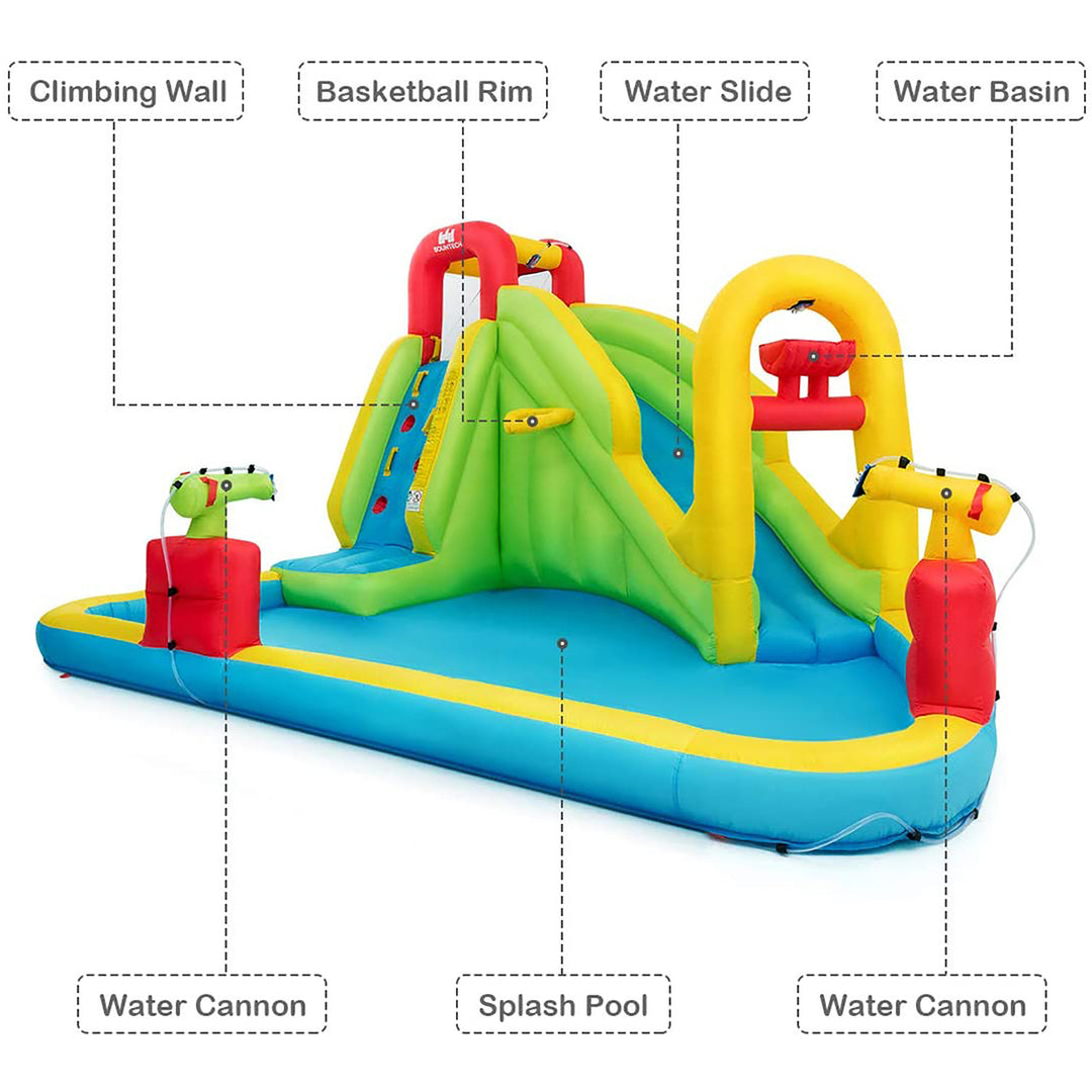 Inflatable Water Slide Kids Bounce House w/480w Blower Image 6