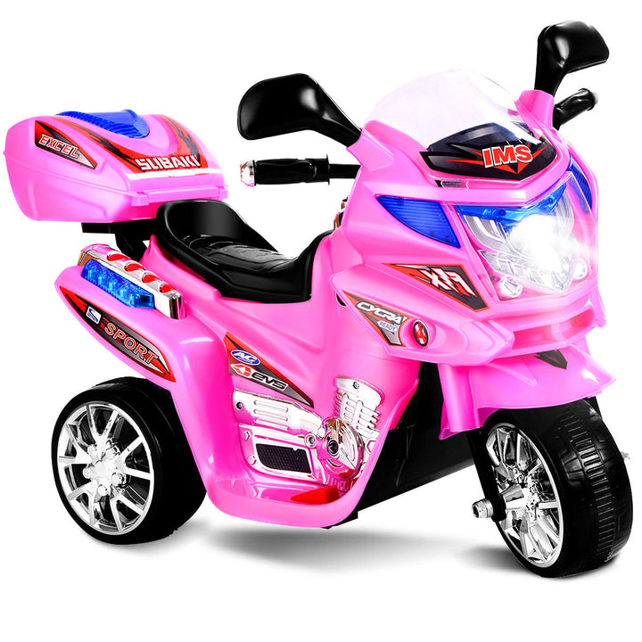 Kids Ride On Motorcycle 3 Wheel 6V Battery Powered Electric Toy Power Bicycle Image 1