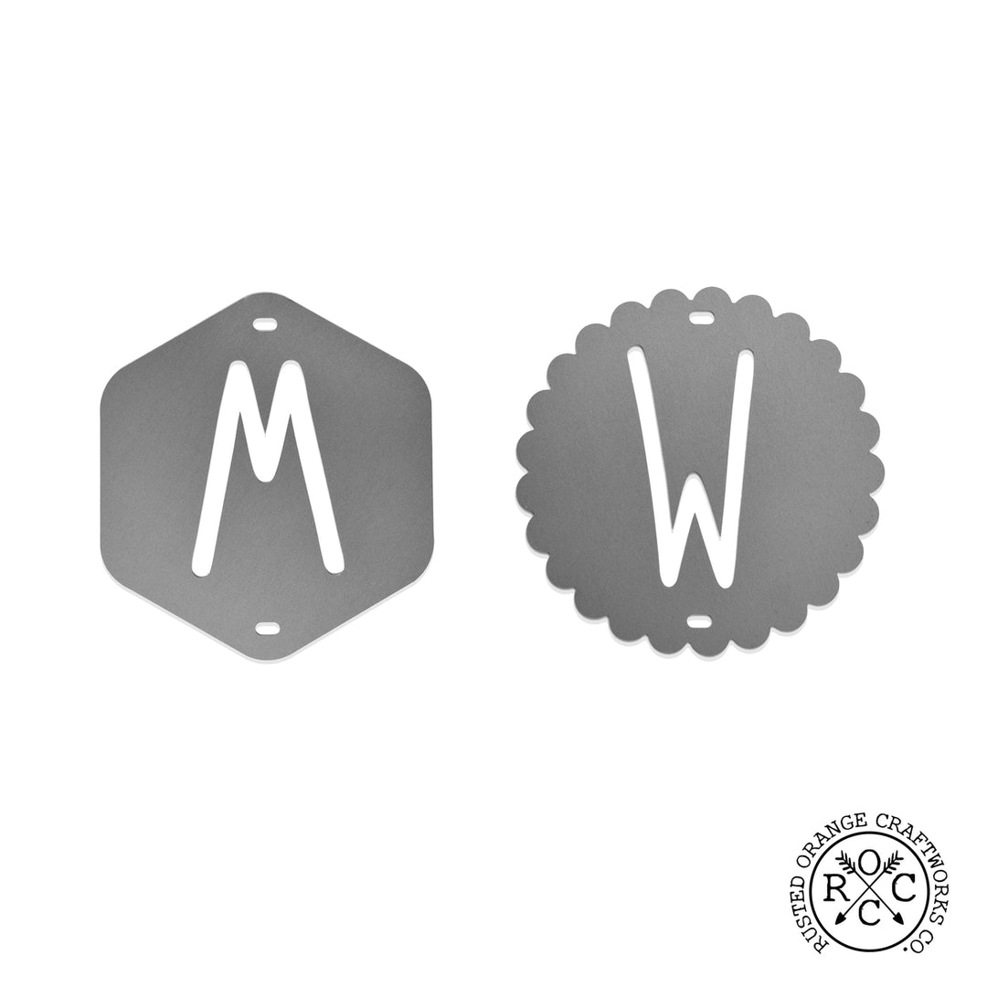 Monogram Wreath Badge - Customizable Wreath Accessories for Front Door Image 3