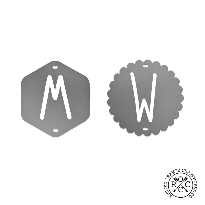 Monogram Wreath Badge - Customizable Wreath Accessories for Front Door Image 3