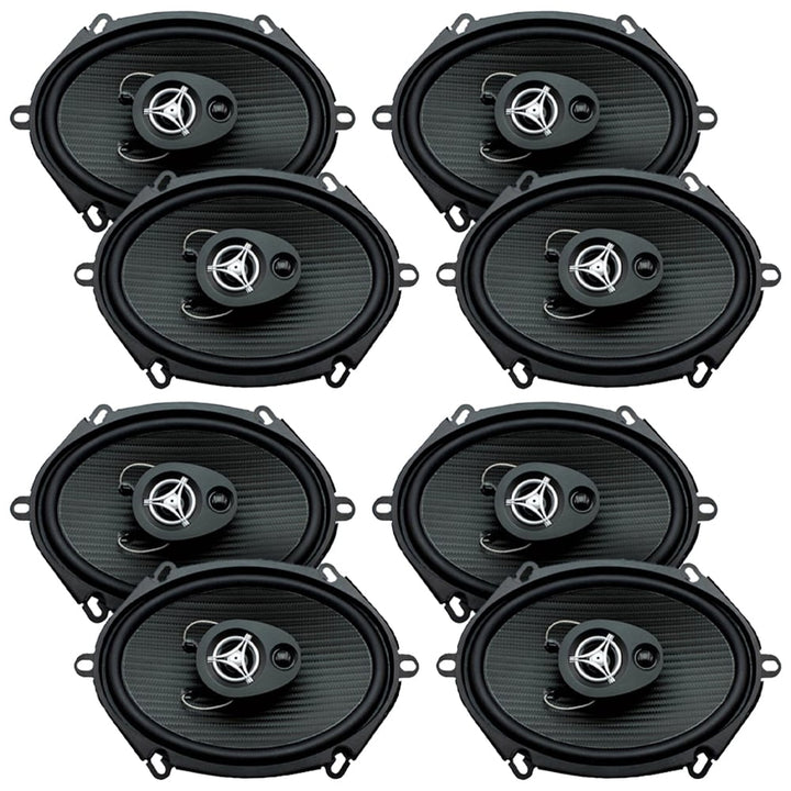 Power Acoustik EF-573 5x7 3-Way Coaxial Car Speakers 500W Peak 250W RMS Pair Image 1