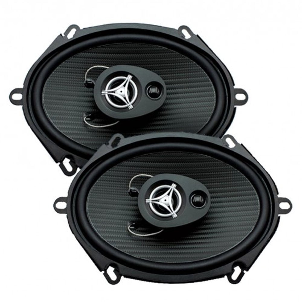 Power Acoustik EF-573 5x7 3-Way Coaxial Car Speakers 500W Peak 250W RMS Pair Image 2