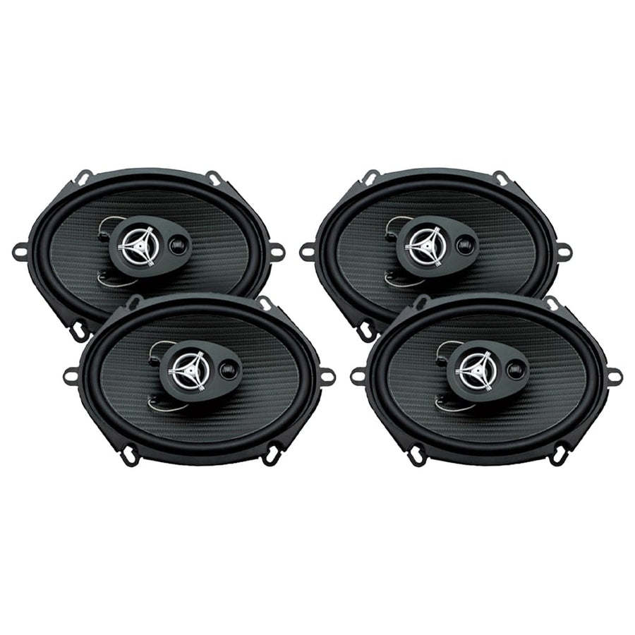 Power Acoustik EF-573 500W 5x7 3-Way Coaxial Car Audio Speakers Pair Image 1