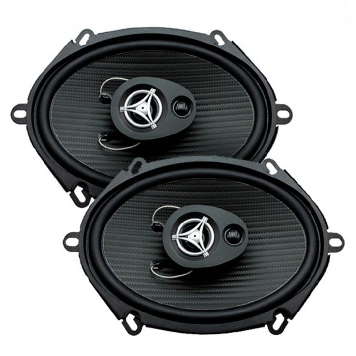 Power Acoustik EF-573 500W 5x7 3-Way Coaxial Car Audio Speakers Pair Image 2