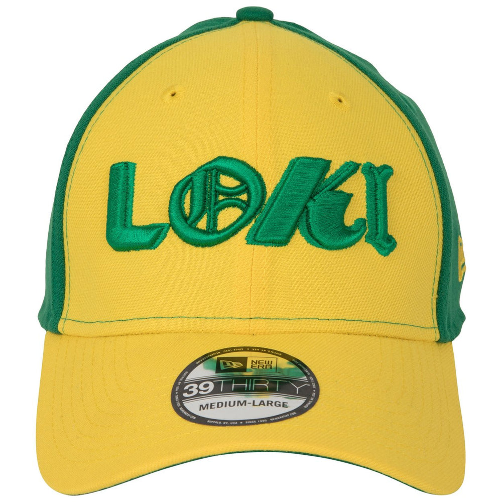 Loki Marvel Studios Yellow and Green Colorway Era 39Thirty Fitted Hat Image 2