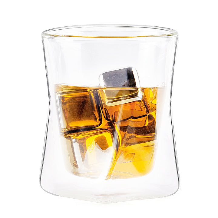 Moderna Artisan Series 10 oz Double Wall Whiskey Glasses  Set of 2 Image 4