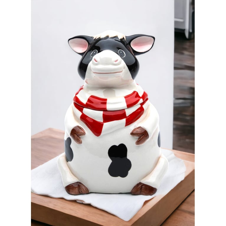 Ceramic Cow Candy BoxHome DcorKitchen DcorFarmhouse Dcor Image 2