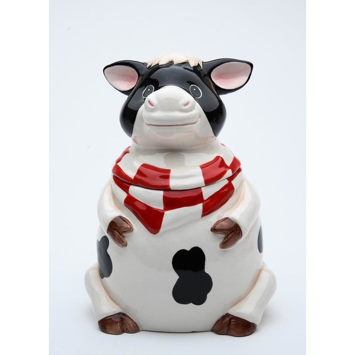 Ceramic Cow Candy Box 4.875x4.25  Mom Kitchen Image 3