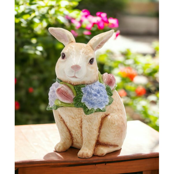 Ceramic Bunny Rabbit Candy BoxHome DcorKitchen DcorSpring DcorEaster Dcor Image 1