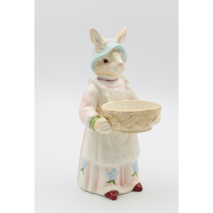 Ceramic Bunny Rabbit Candy Dish Basket  5.3 x 4.5 x 9.8 Image 4