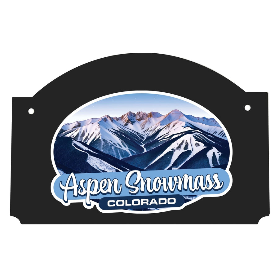 Aspen Snowmass Colorado Design A Souvenir Wood sign flat with string Image 1