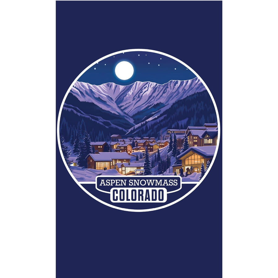Aspen Snowmass Colorado Design B Souvenir Metal Sign 9 x 15 Image 1