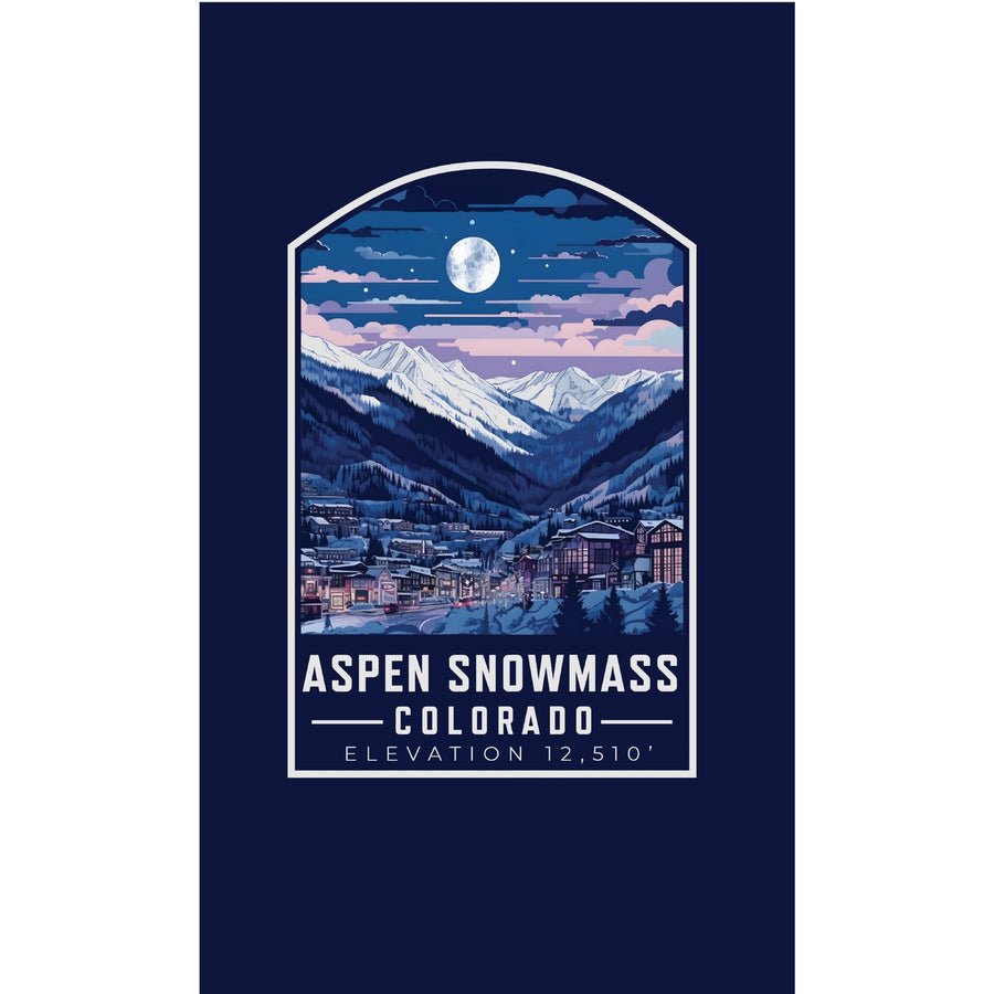 Aspen Snowmass Colorado Design C Souvenir Metal Sign 9 x 15 Image 1