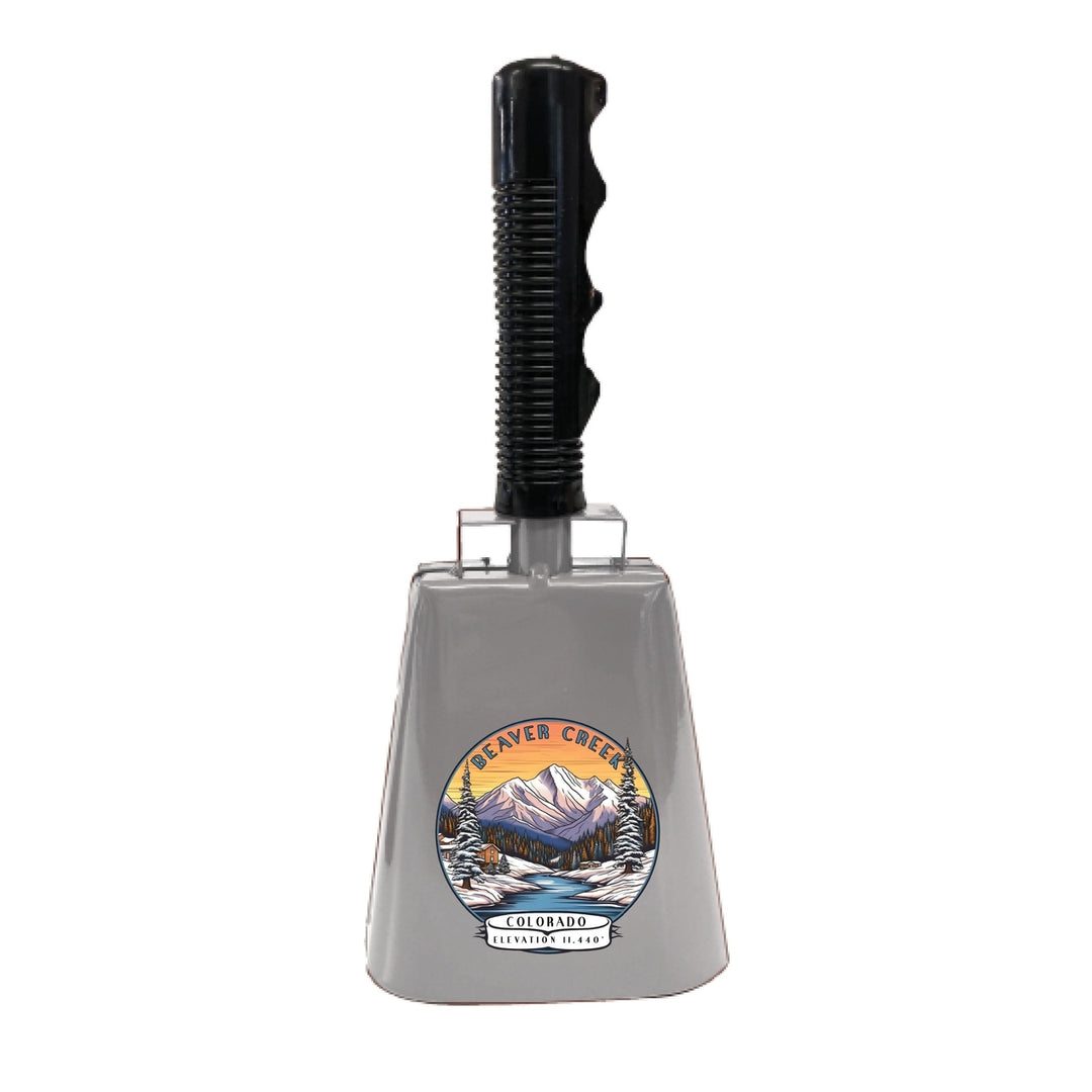 Beaver Creek Colorado Design A Souvenir Destination Cowbell Image 1