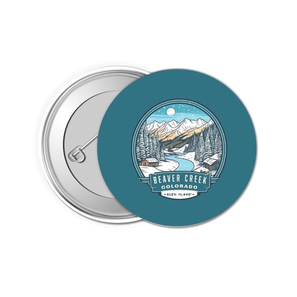 Beaver Creek Colorado Design B Souvenir Small 1-Inch Button Pin 4 Pack Image 1