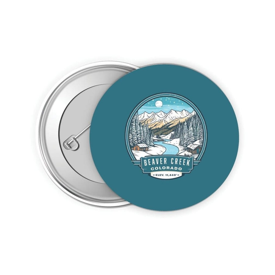 Beaver Creek Colorado Design B Souvenir Small 2-Inch Button Pin 4 Pack Image 1