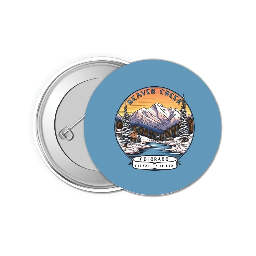 Beaver Creek Colorado Design A Souvenir Small 1-Inch Button Pin 4 Pack Image 1