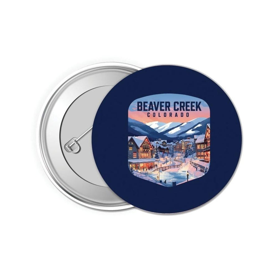 Beaver Creek Colorado Design C Souvenir Small 1-Inch Button Pin 4 Pack Image 1