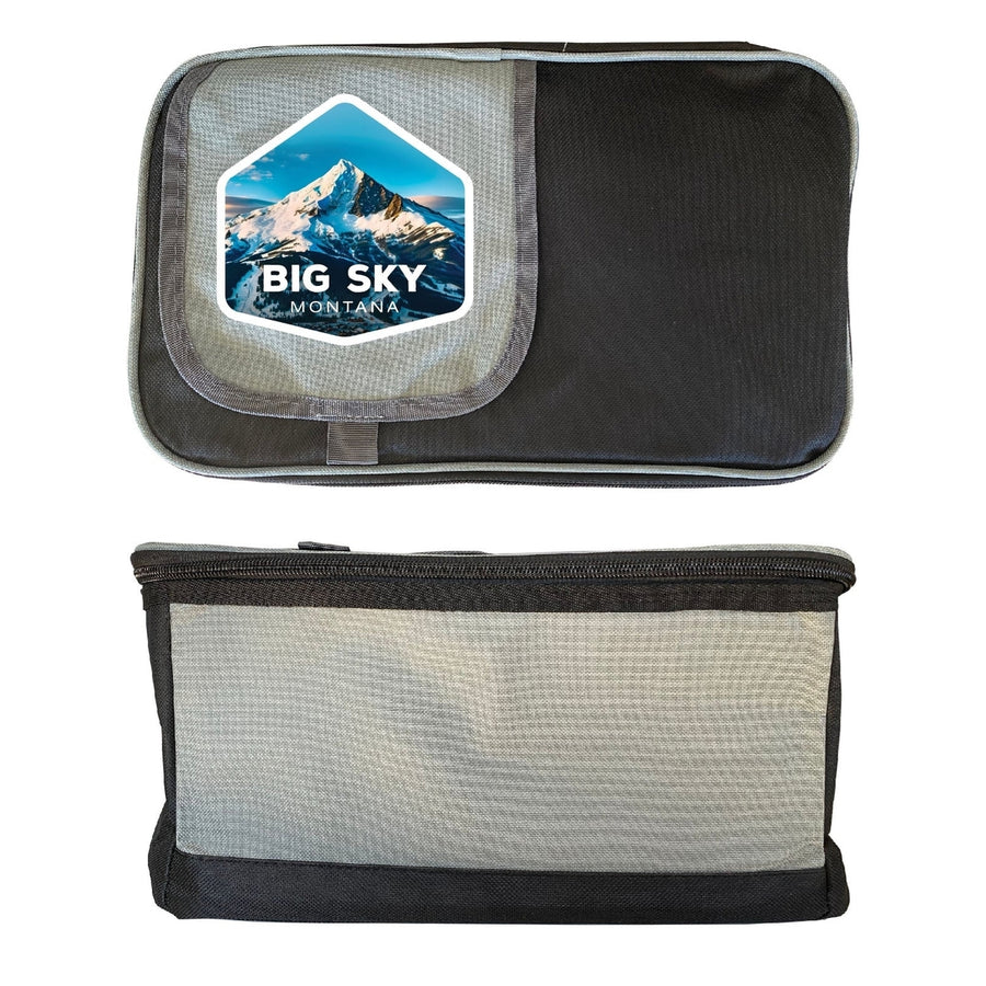 Big Sky Montana Mountain Design Souvenir Cooler 9 pack Image 1