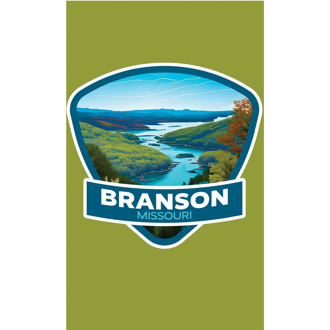 Branson Missouri Design A Souvenir Metal Sign 9 x 15 Image 1