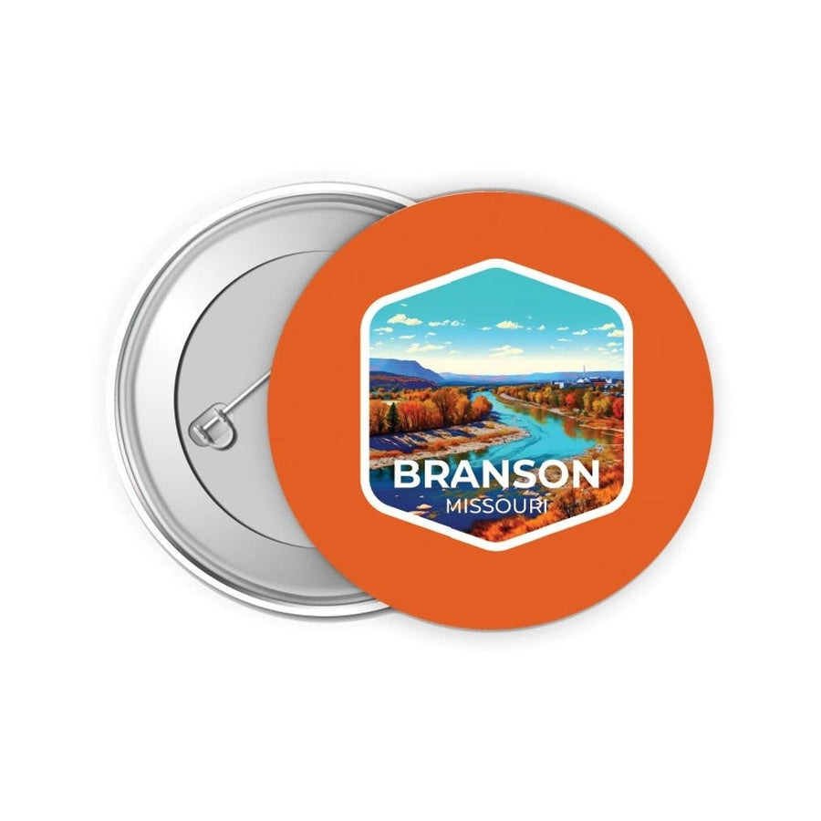 Branson Missouri Design B Souvenir Small 2-Inch Button Pin 4 Pack Image 1