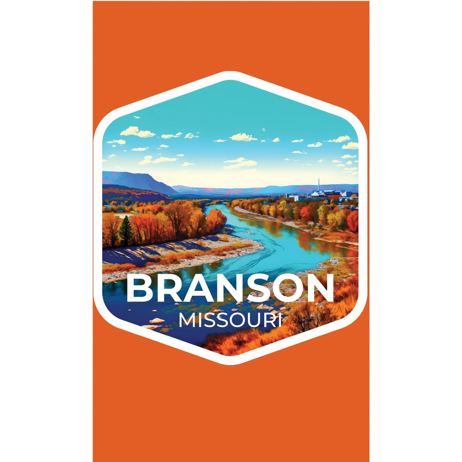 Branson Missouri Design B Souvenir Metal Sign 9 x 15 Image 1