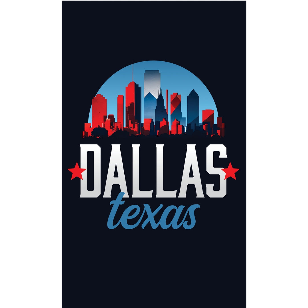 Dallas Texas Design B Souvenir Metal Sign 9 x 15 Image 1