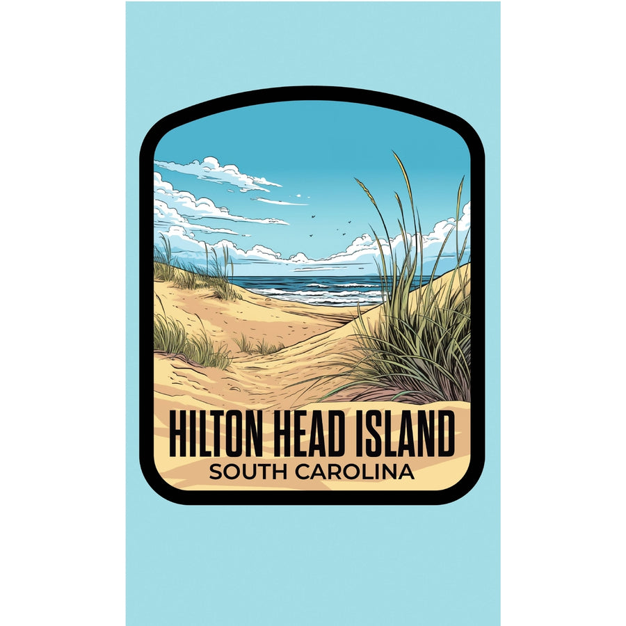 Hilton Head Island Design A Souvenir Metal Sign 9 x 15 Image 1