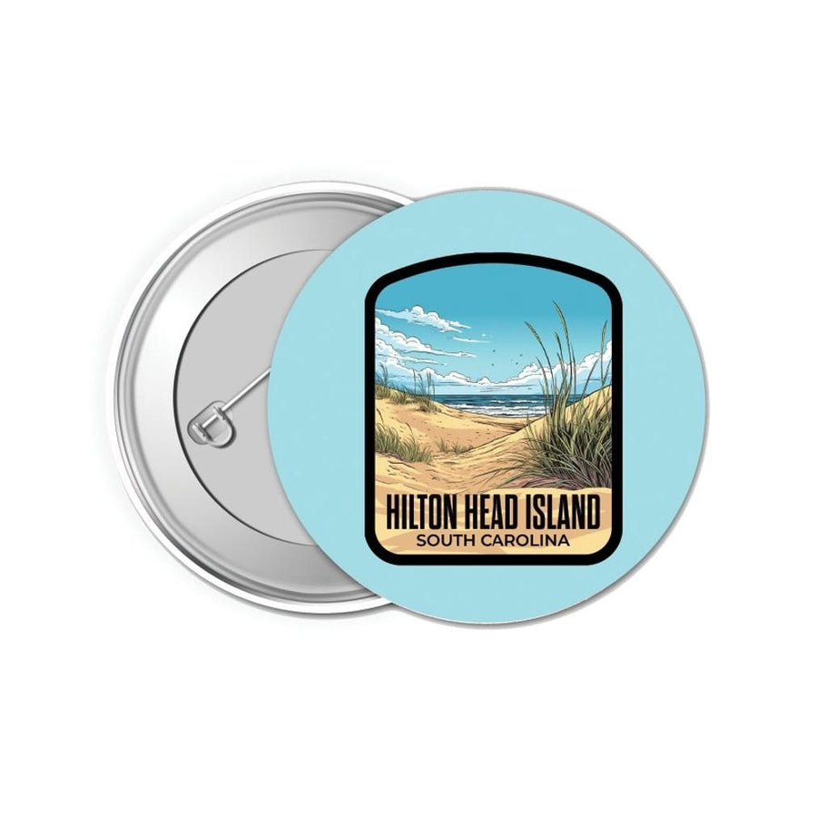 Hilton Head Island Design A Souvenir Small 1-Inch Button Pin 4 Pack Image 1