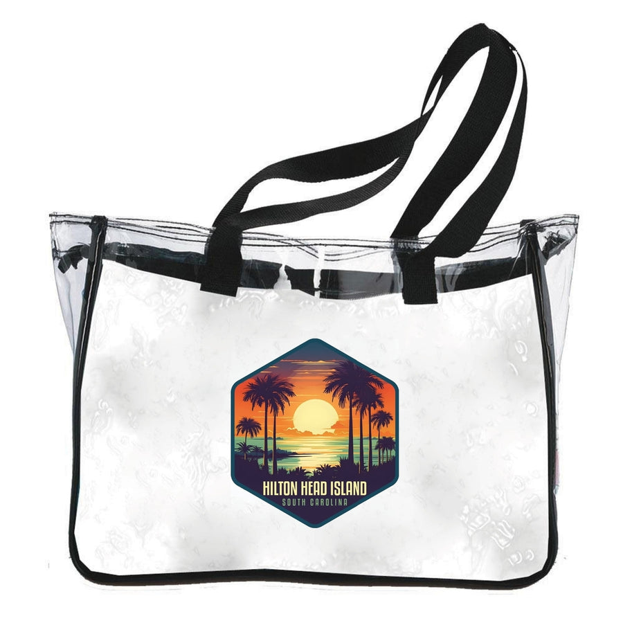 Hilton Head Island Design B Souvenir Clear Tote Bag Image 1