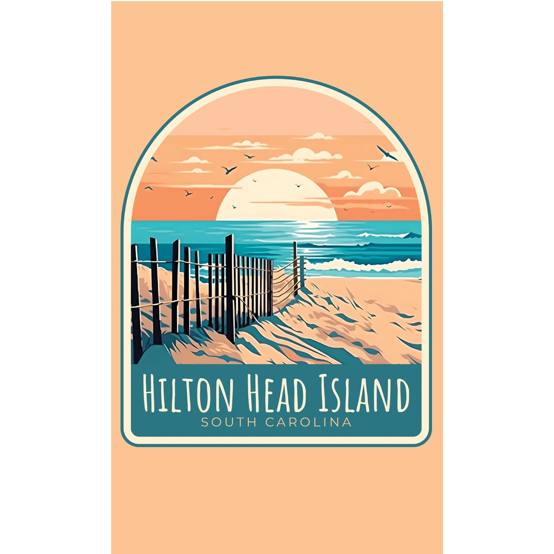 Hilton Head Island Design C Souvenir Metal Sign 9 x 15 Image 1