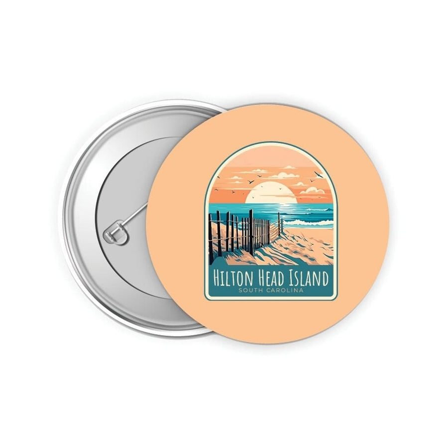 Hilton Head Island Design C Souvenir Small 2-Inch Button Pin 4 Pack Image 1