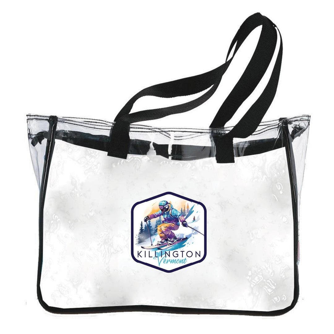 Killington Vermont Design A Souvenir Clear Tote Bag Image 1