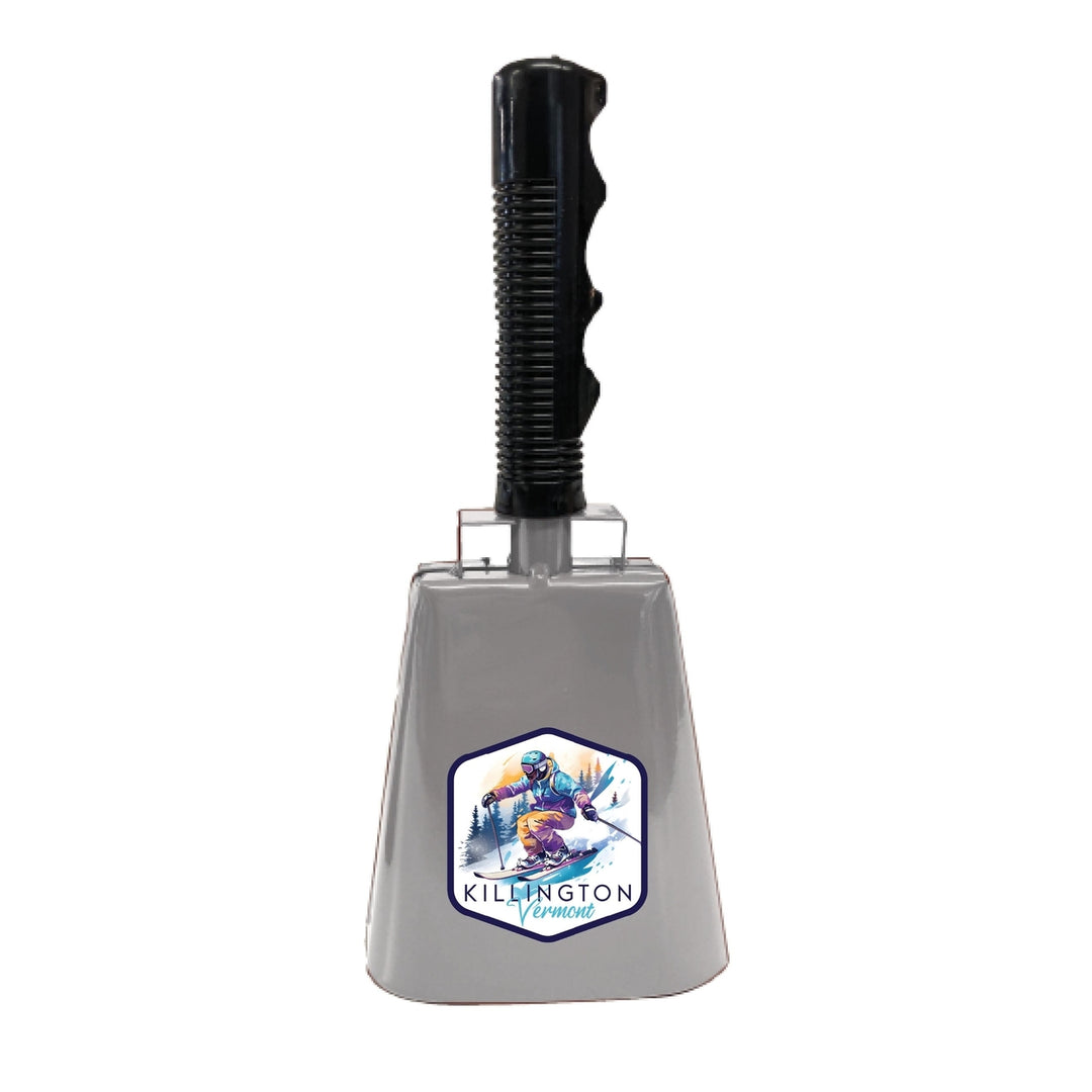 Killington Vermont Design A Souvenir Destination Cowbell Image 1