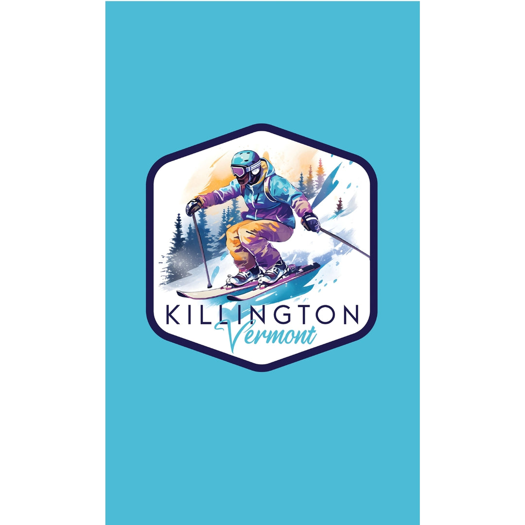 Killington Vermont Design A Souvenir Metal Sign 9 x 15 Image 1