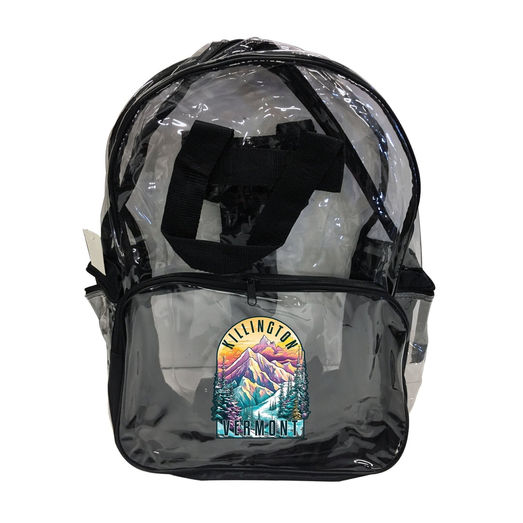 Killington Vermont Design B Souvenir Clear View Backpack Image 1