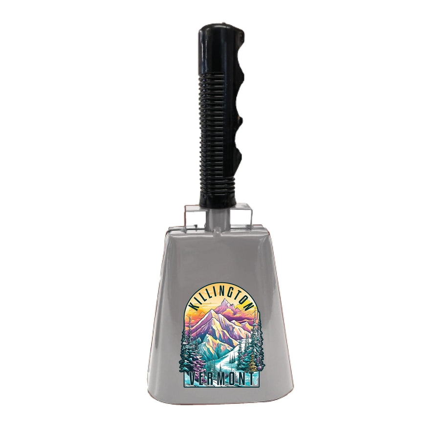 Killington Vermont Design B Souvenir Destination Cowbell Image 1